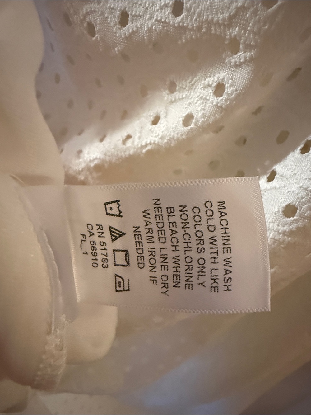 Maurices Off-White One-Shoulder Eyelet Ruffle Dress - Picture 9 of 12